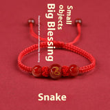 Zodiac Cinnabar All-matching Weaving Bracelet – Jewelry Gift Ideas — 13