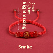 Zodiac Cinnabar All-matching Weaving Bracelet – Jewelry Gift Ideas — 13
