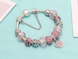 European style alloy bead crystal bracelet – Stylish Gifts — 4