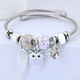 DIY Beaded Owl Angel Wings Pendant Stainless – Jewelry Gift Ideas — 8