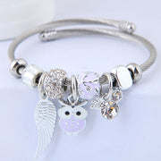 DIY Beaded Owl Angel Wings Pendant Stainless – Jewelry Gift Ideas — 8