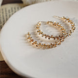 Large rhinestone wrapped earrings – Holiday Gift Ideas — 3