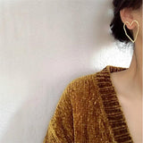 Metal irregular hollow love earrings – Gifts for Couples — 5