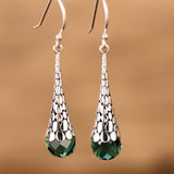 S925 Sterling Silver Drop Earrings With Retro – Holiday Gift Ideas — 1