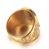 Men's Ring Vintage Masonic Titanium Steel Ring – Gifts for Him — 2