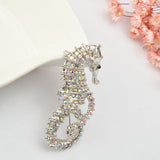 Ocean Series Fashion Diamond Seahorse Brooch – Stylish Gifts — 4
