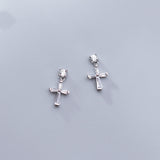 Set diamond cross temperament earring – Jewelry Gift Ideas — 1