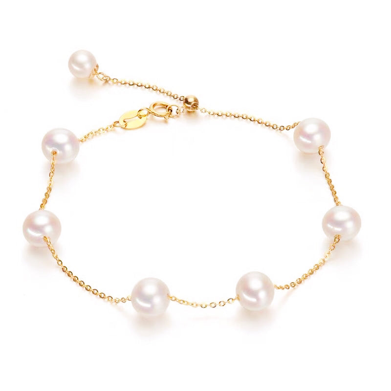 18k Gold Bead Bracelet – Jewelry Gift Ideas — 1