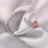 Bracelet Female Pink Crystal Transfer Beads – Jewelry Gift Ideas — 2