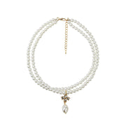 Diamond Pendant Strung With Imitation Pearl – Jewelry Gift Ideas — 9
