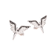 Three-Piece Full Diamond Angel Wings Necklace – Jewelry Gift Ideas — 5