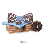 Wooden bow tie bow boutonniere suit – Gift Ideas — 9