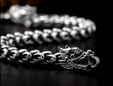 S925 silver bold domineering men's faucet bracelet – Gifts for Him — 11