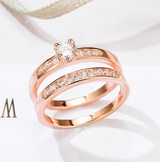 Rose gold ring with diamonds – Meaningful Gifts — 4