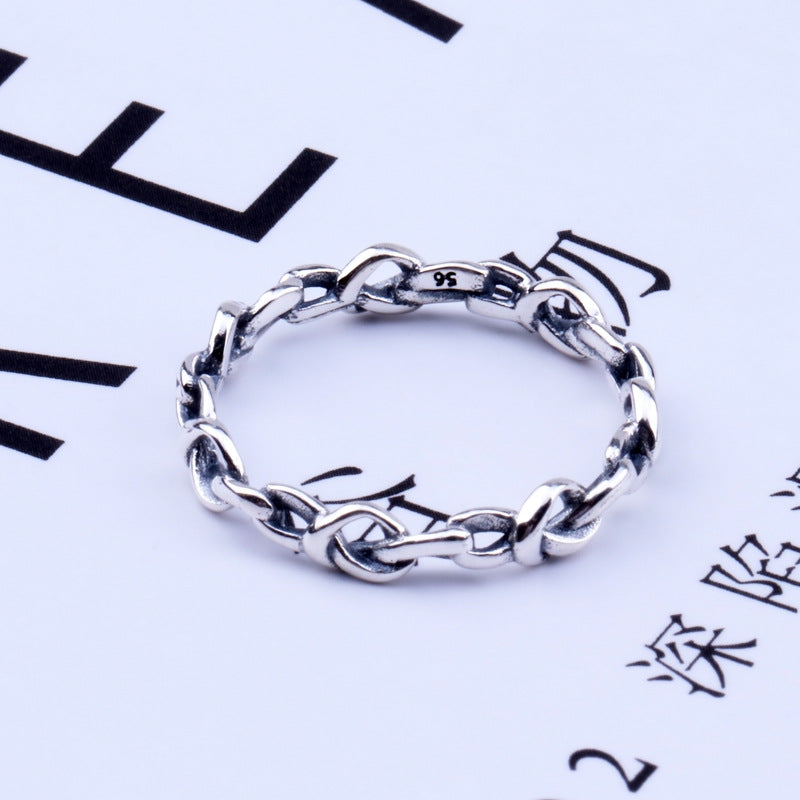 Heart Interlaced Ring Fashionable Simple Clear Style – Stylish Gifts — 1