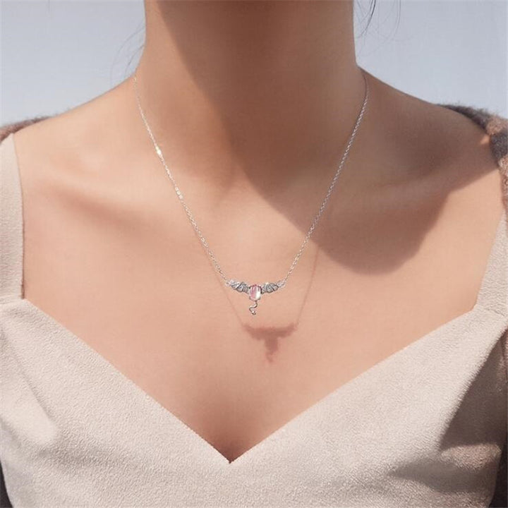 S925 Sterling Silver Necklace Little Devil Bat – Jewelry Gift Ideas — 1