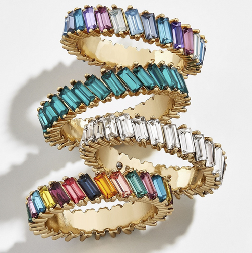 Crystal alloy multi-colored ring – Gift Ideas — 1