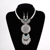 Fringe set with diamond necklace and earrings – Jewelry Gift Ideas — 7