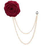 Fashion Handmade Rose Brooch Tassel Men Suit – Stylish Gifts — 10