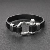 Rock punk minimalist leather bracelet – Jewelry Gift Ideas — 4