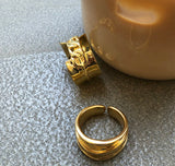 Geometric minimalist irregular ring design sense – Gifts for Her — 8
