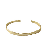 Irregular gold foil bangle bracelet – Jewelry Gift Ideas — 2