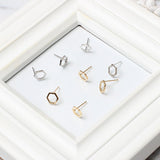 Simple Fashion Geometric Hexagon Stud Earrings – Stylish Gifts — 3