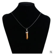 Hexagon natural stone necklace – Jewelry Gift Ideas — 5