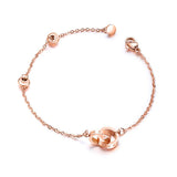 Digital Double Ring Ring Rose Gold Bracelet – Jewelry Gift Ideas — 5