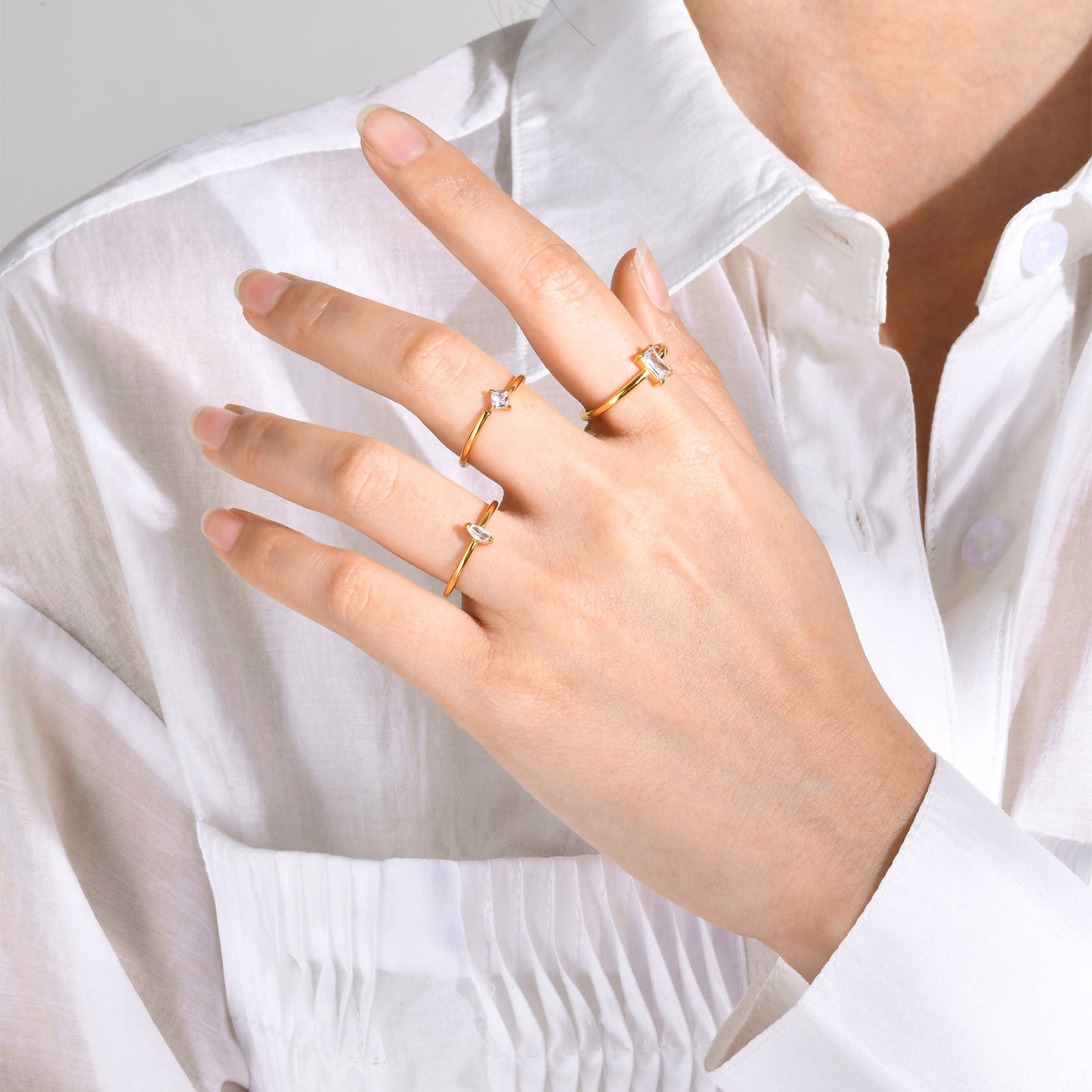 Zircon Gold Ring For Women – Gifts for Her — 1