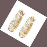 Diamond Rhinestone Crystal Zircon Stud Earrings – Small Gift Ideas — 1