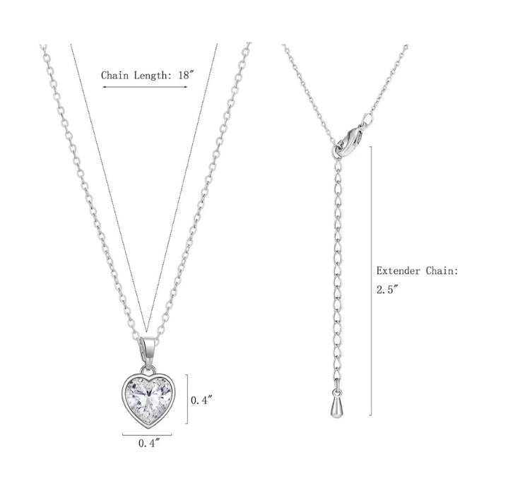 12 Colors Pendant Carat Heart Diamond Light – Jewelry Gift Ideas — 2