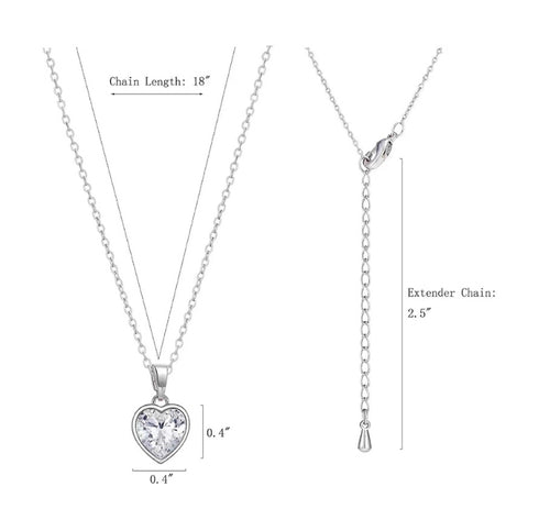 12 Colors Pendant Carat Heart Diamond Light – Jewelry Gift Ideas — 2