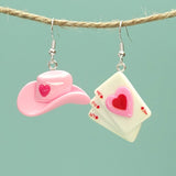 Fashion Love Poker Hat Eardrops – Stylish Gifts — 4