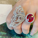 Cold Ins High-grade Color Treasure French Ruby Ring – Stylish Gifts — 1