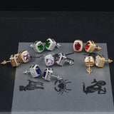 Colored large zircon personality earrings – Everyday Gifts — 1