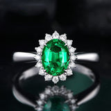 Colored Gemstone Princess Engagement Ring – Gifts for Couples — 3