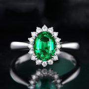 Colored Gemstone Princess Engagement Ring – Gifts for Couples — 3