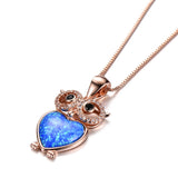 Platinum Opal Owl Necklace Exquisite and Cute – Jewelry Gift Ideas — 5