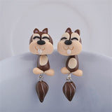 Animal Soft Clay Earrings Cute Cartoon Handmade – Thoughtful Gifts — 13