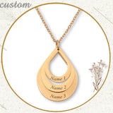 Stainless Steel Three Name Letter Custom Necklace – Jewelry Gift Ideas — 9