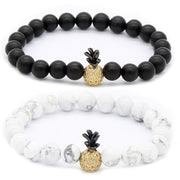 Pineapple micro inlaid zircon couple bracelet – Jewelry Gift Ideas — 1