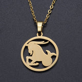 Titanium Steel Constellation Symbol Necklace – Jewelry Gift Ideas — 7
