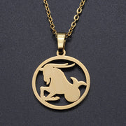 Titanium Steel Constellation Symbol Necklace – Jewelry Gift Ideas — 7