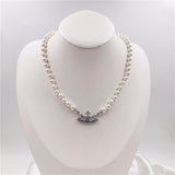 Classic Full Diamond Simple Shiny Saturn Pendant – Jewelry Gift Ideas — 8