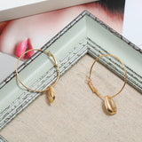Simple Shell Earrings Geometric Circle – Special Occasion Gifts — 2