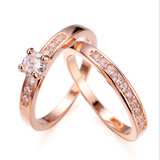 Rose gold ring with diamonds – Meaningful Gifts — 3