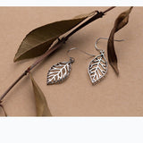 S925 silver Thai silver leaf earrings – Small Gift Ideas — 5