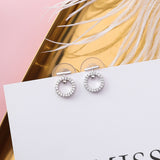 Rose Gold Ring Earrings Female Temperament Goddess Fan – Gifts for Her — 4