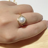 Natural pearl necklace earring ring set – Jewelry Gift Ideas — 2